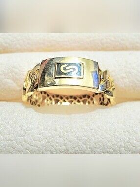 ♥️18k Gold Tone Men's Monaco Ring